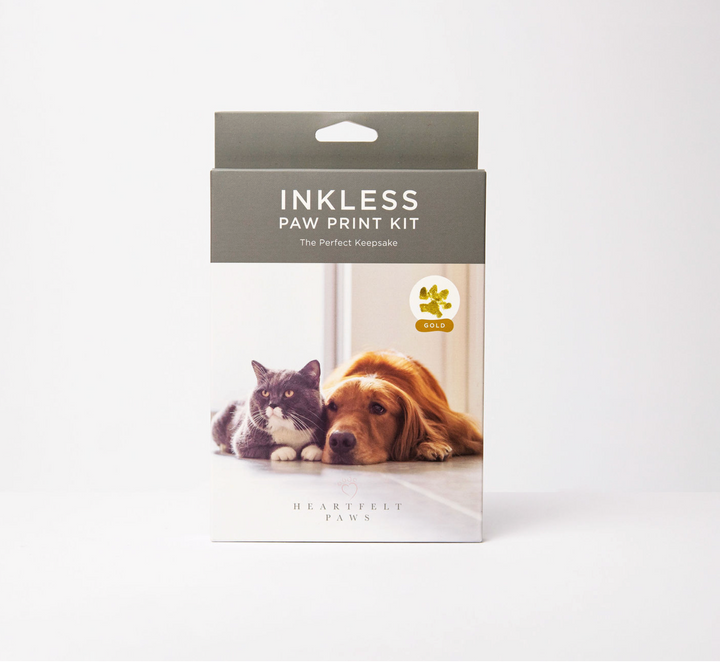 Heartfelt Paws Inkless Pawprint Keepsake - Gold