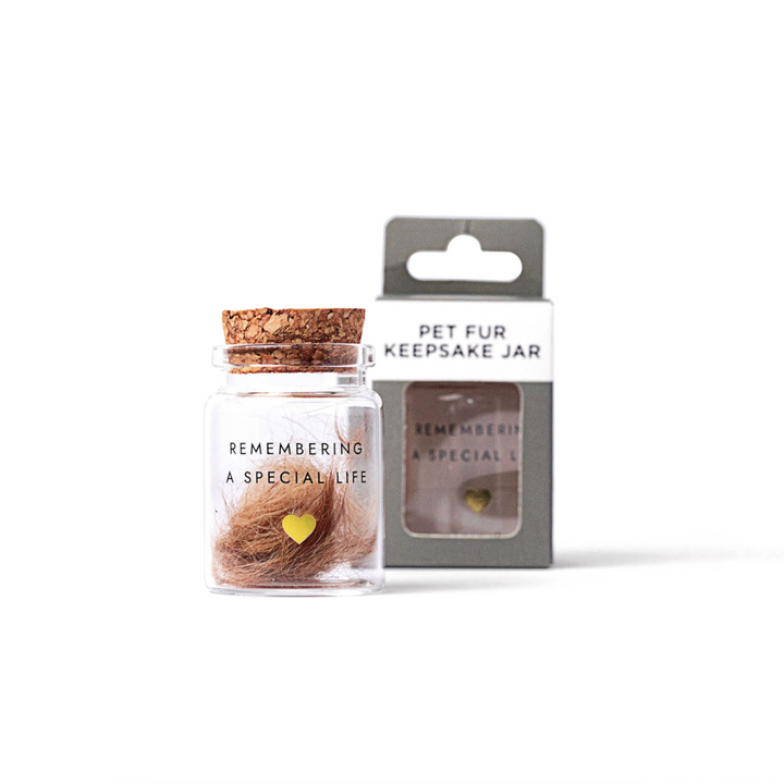 Heartfelt Paws Pet Fur Keepsake Jar - Gold WHOLESALE (MOQ 64)