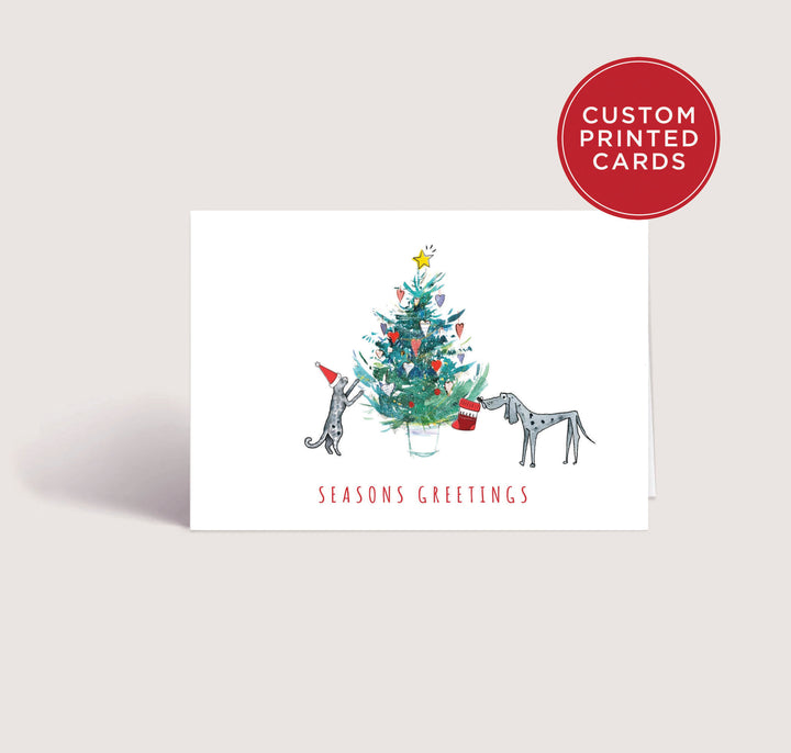 Custom Printed Christmas Card Packs - Seasons Greetings 1
