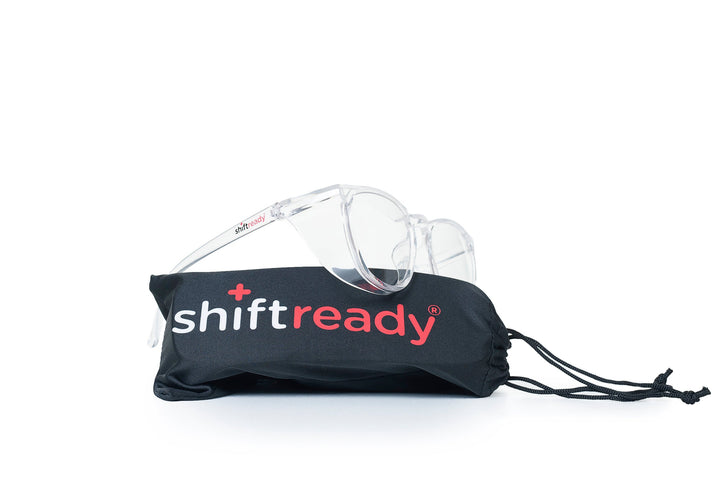 Shift Ready Anti-Fog Safety Glasses for Healthcare Workers - Clear | Medical Grade Eye Protection