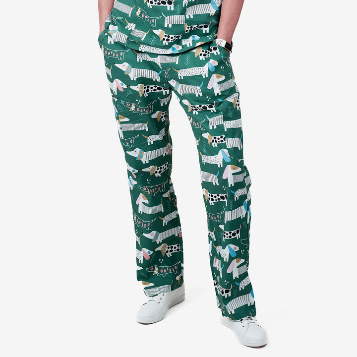 Unisex Shiftready Printed Scrub Pant - Dogs on the Green