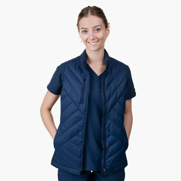 8277 - Womens Wink Quilted Scrub Vest