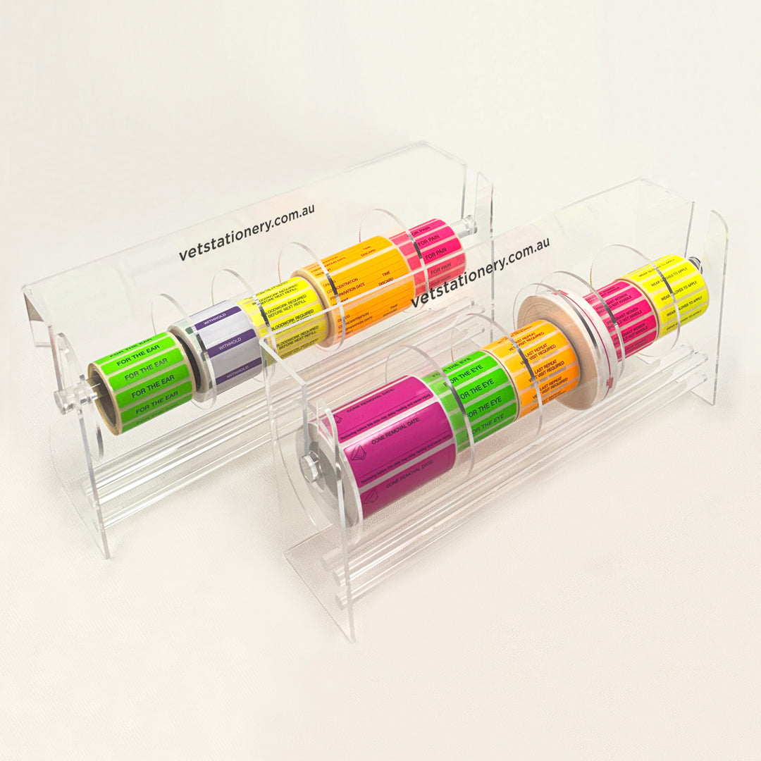 ACRYLIC LABEL DISPENSER