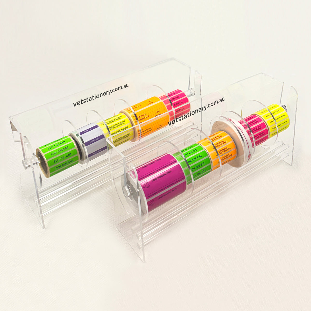 ACRYLIC LABEL DISPENSER