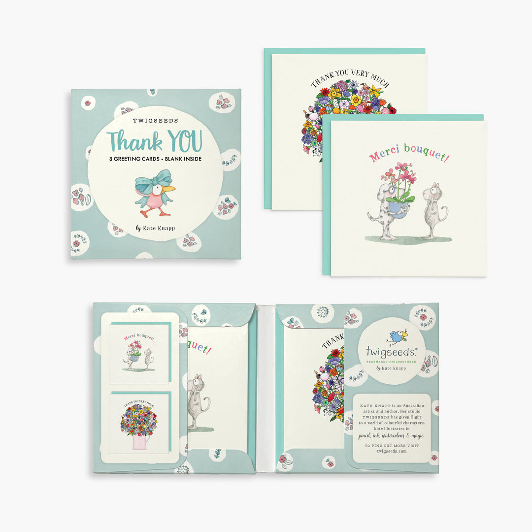 Twigseeds Thank You Cards - Set of 8
