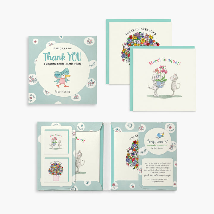 Twigseeds Thank You Cards - Set of 8