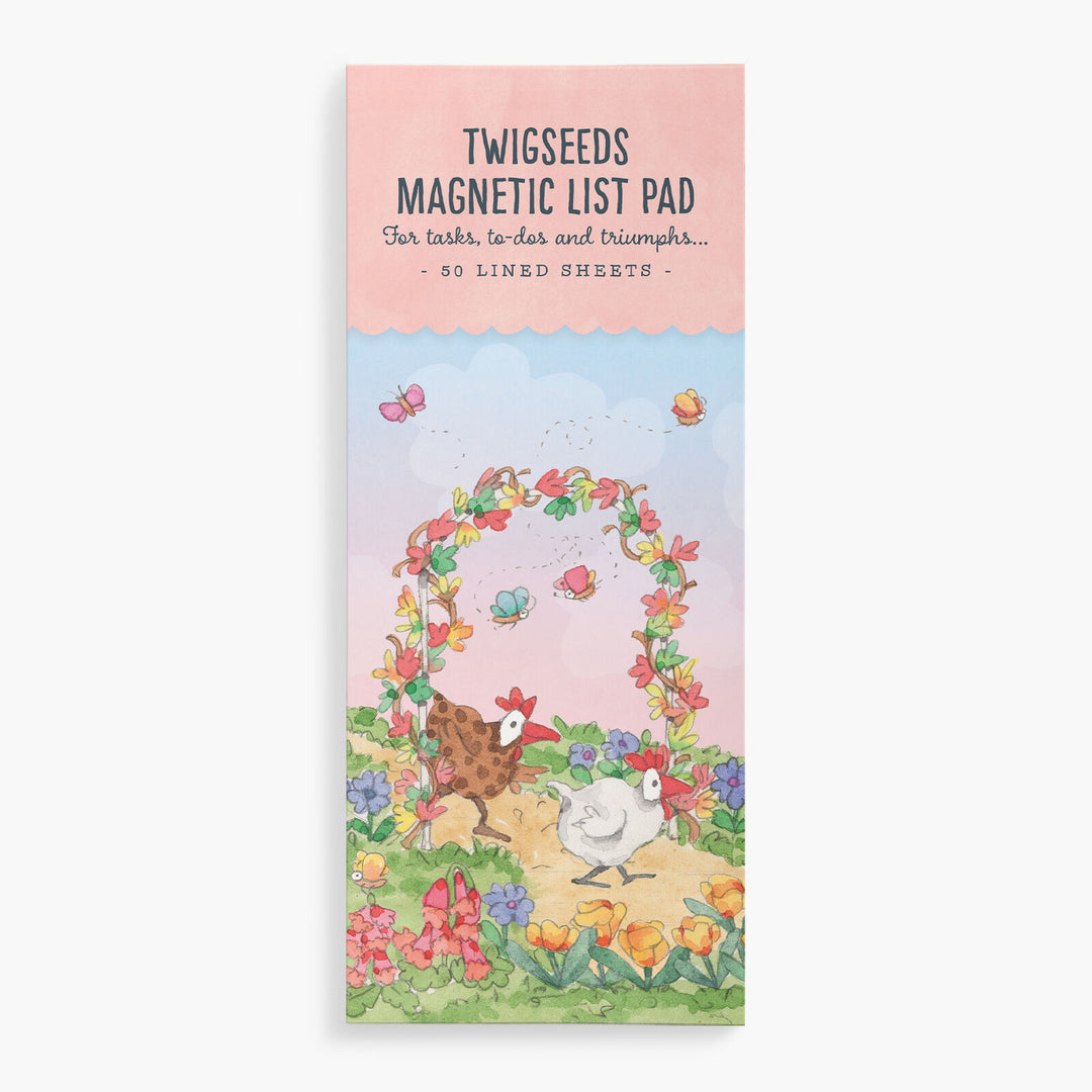 Twigseeds Magnetic List Notepad - Chickens