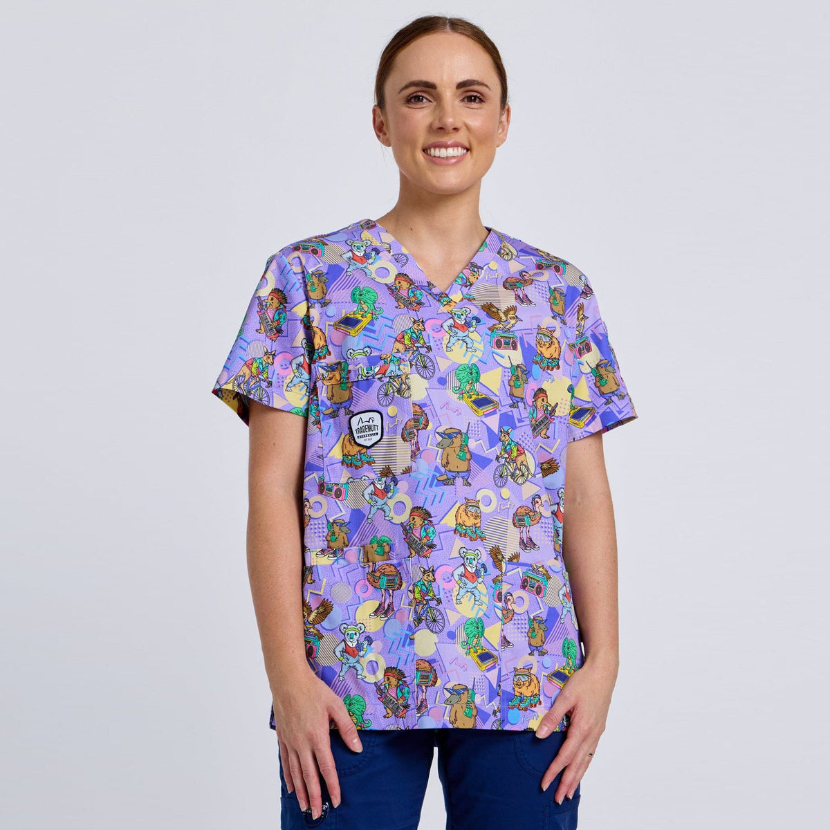22468 - Unisex Trademutt Aerobics OzStyle Remixed Scrub Top