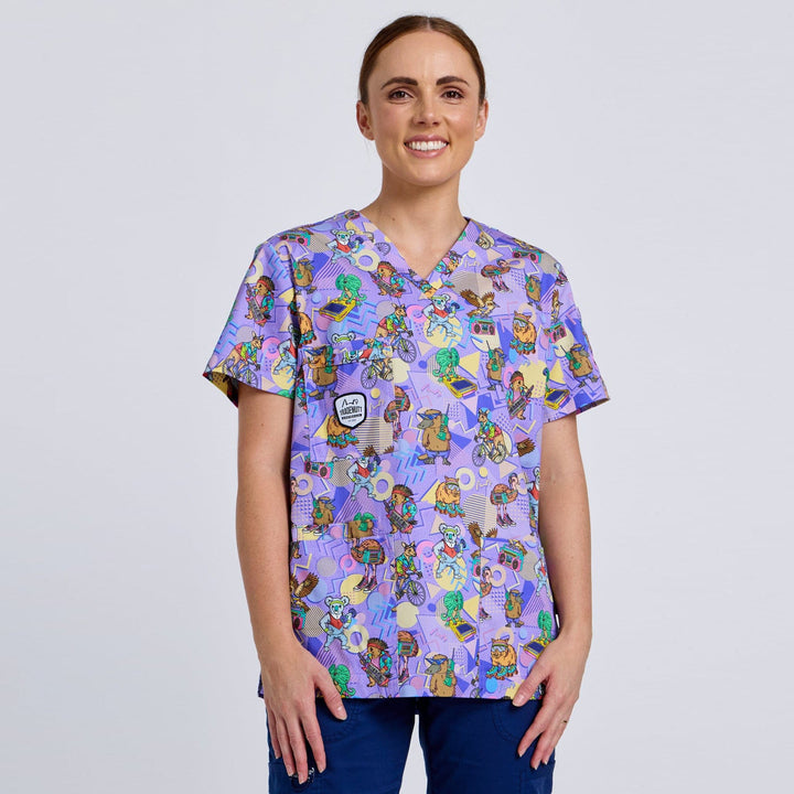 22468 - Unisex Trademutt Aerobics OzStyle Remixed Scrub Top