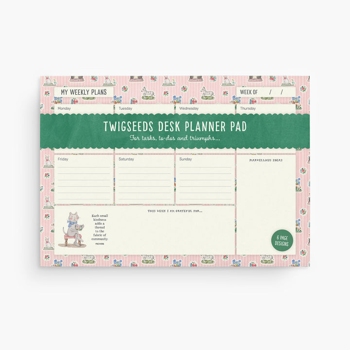Twigseeds A4 Desk Planner - Lovely Life
