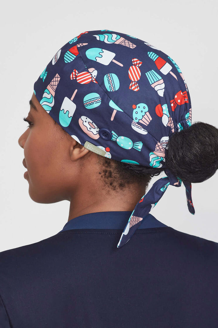 CSC245U - Biz Care Unisex Printed Scrub Cap - Sugar Land