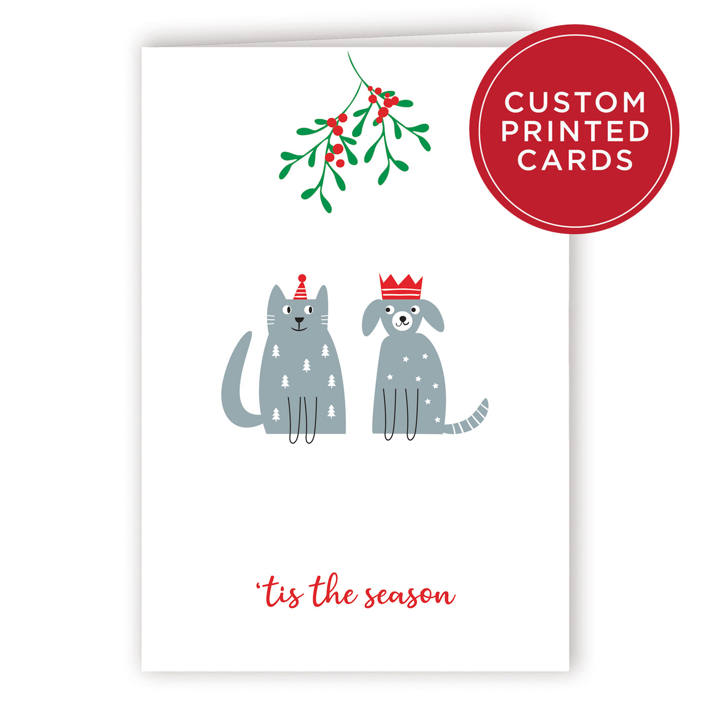 Custom Printed Christmas Card Packs - Tis the Season 3