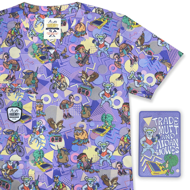 22468 - Unisex Trademutt Aerobics OzStyle Remixed Scrub Top