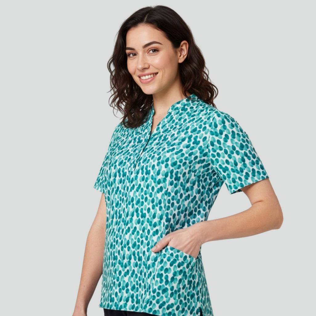 CS450LS - Womens Fashion Biz Florence Stardust Print Tunic