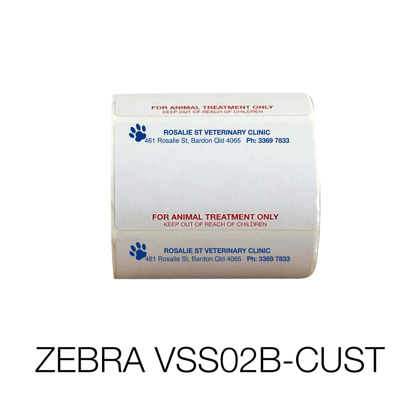VETERINARY ZEBRA DRUG LABELS - VSS02B – VetStationery