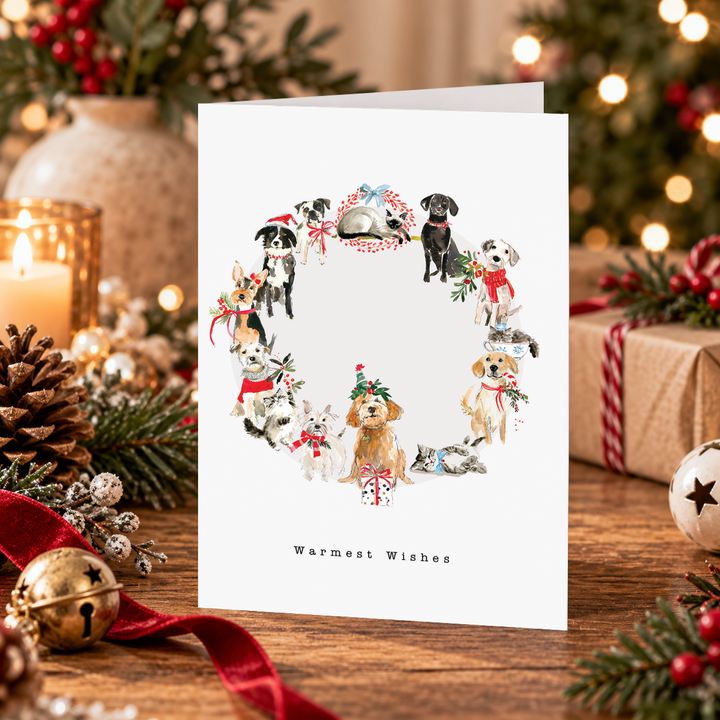 Blank Christmas Card - Warmest Wishes