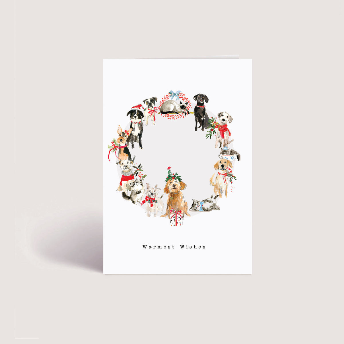 Blank Christmas Card - Warmest Wishes