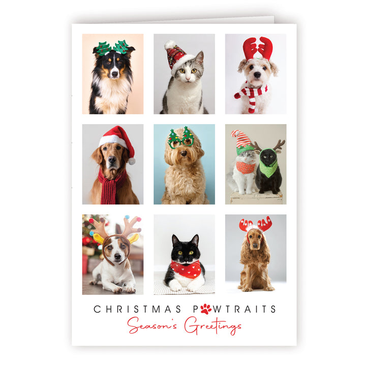 Custom Printed Christmas Card Packs - Christmas Pawtraits