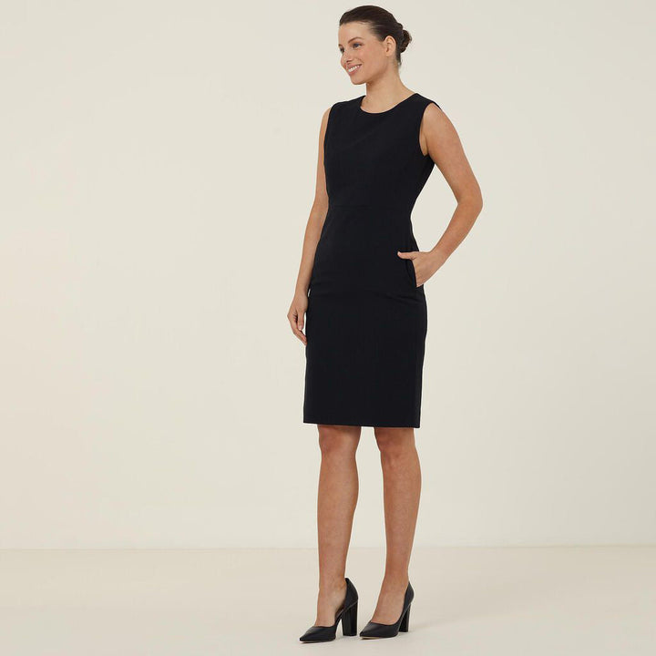 CAT675 - Womens NNT Dobby Sleeveless Dress