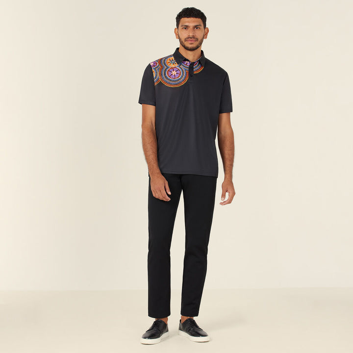 NNT - Bush Tucker Print Mens Polo