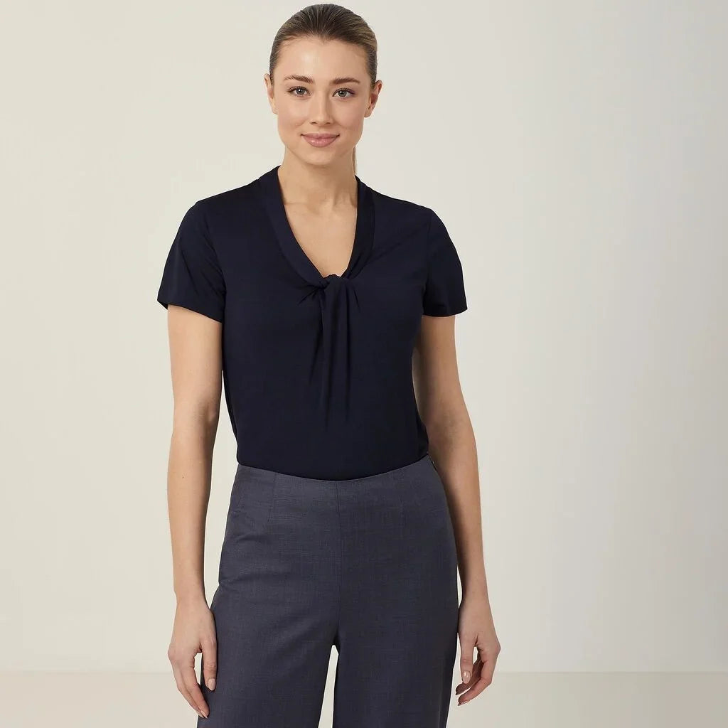 CATUFS - Matt Jersey Twist Neck Top