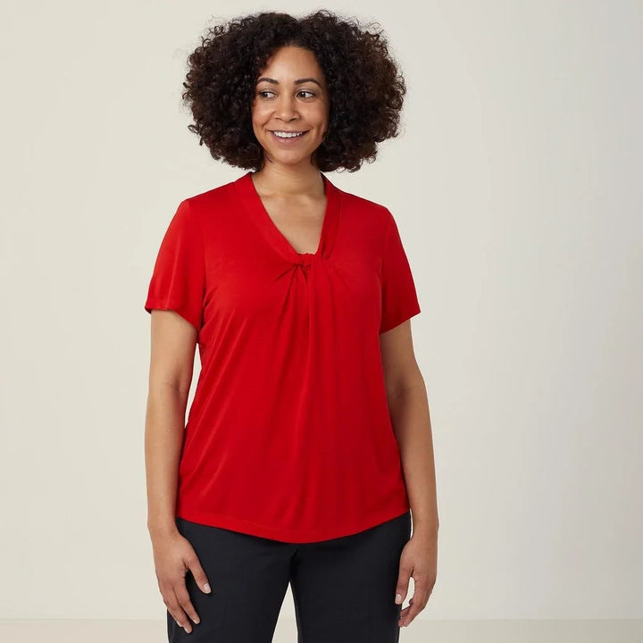 CATUFS - Matt Jersey Twist Neck Top