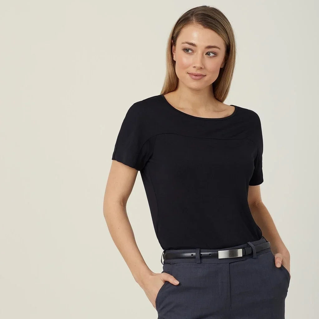 CATUHN - Matt Jersey Boat Neck Top