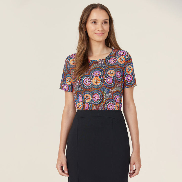 NNT -  Bush Tucker Indigenous Print Blouse
