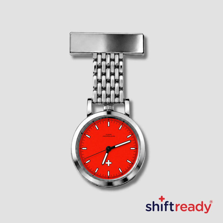 Shift Ready Metal Fob Watch - Red