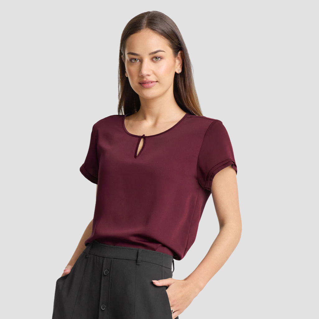 RU569LS - Womens Fashion Biz Evelyn Short Sleeve Blouse