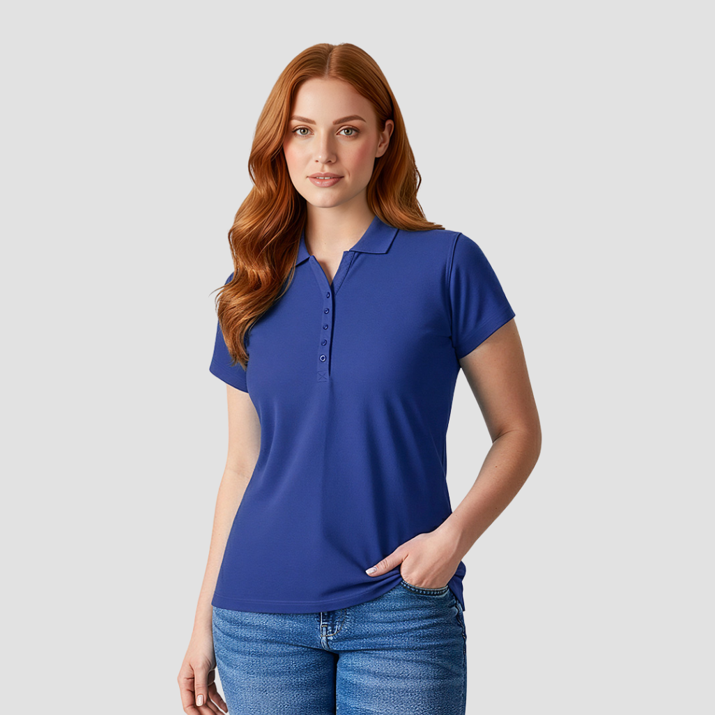 P400LS - Womens Fashion Biz Crew Polo