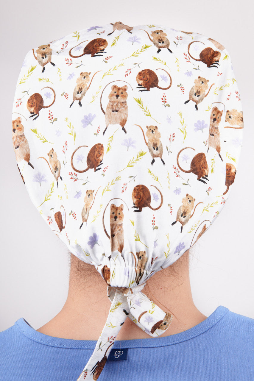 Dr Woof Printed Scrub Hat - Quokka by AndeeTee