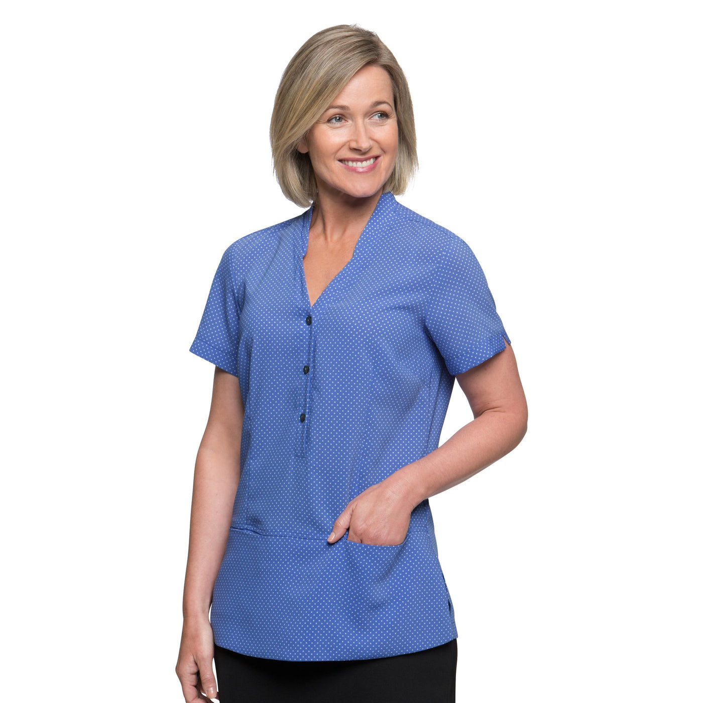 City Collection City Stretch Spot Tunic - Womens