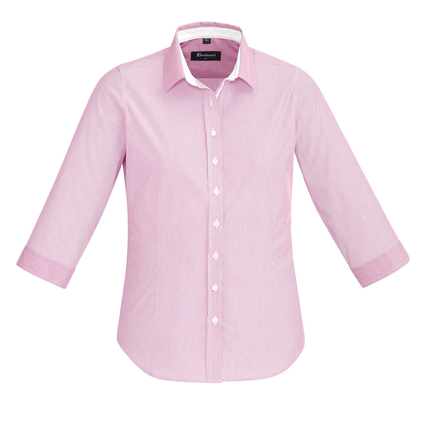 Biz Collection 5th Avenue Ladies Shirt ¾ Sleeve - Womens
