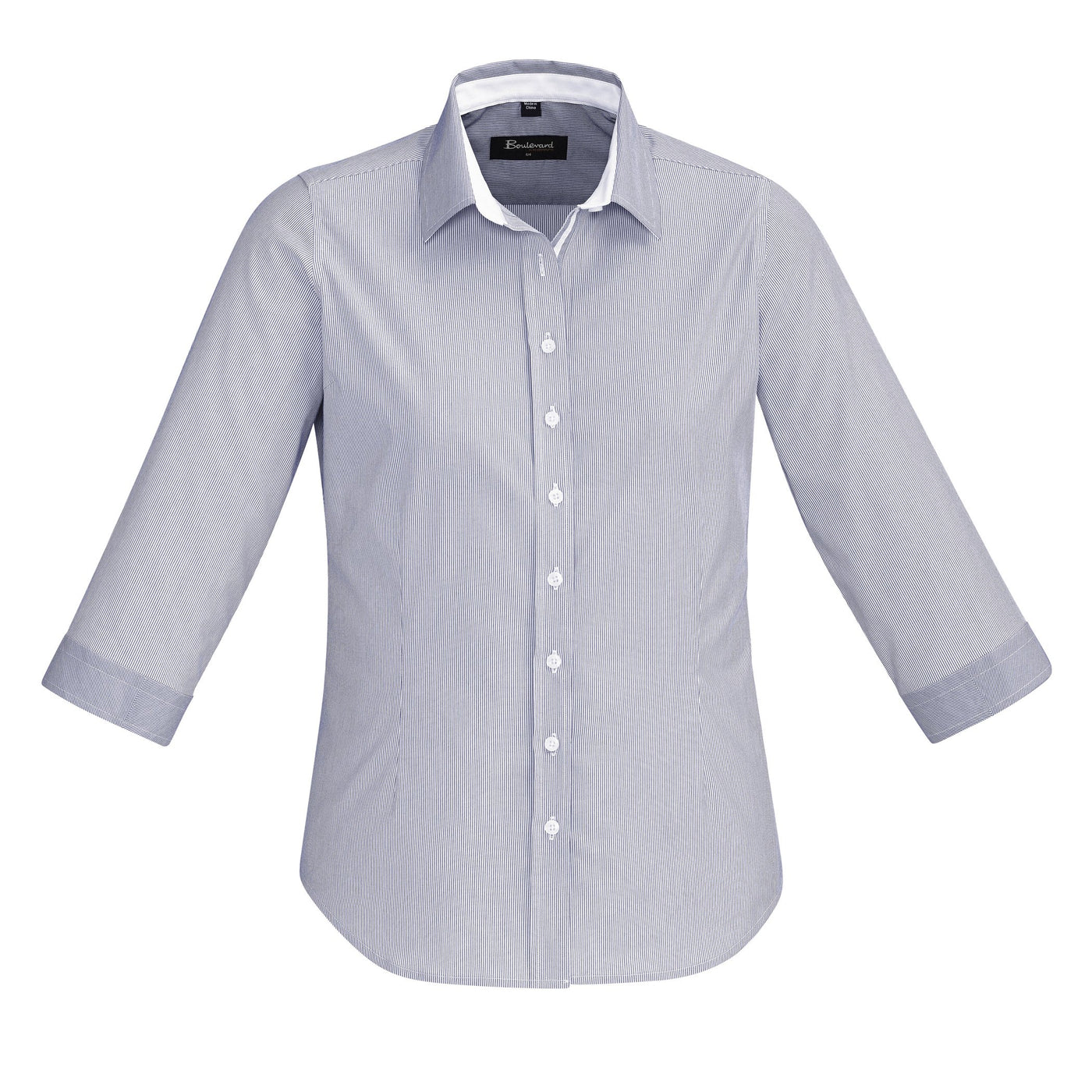 Biz Collection 5th Avenue Ladies Shirt ¾ Sleeve - Womens