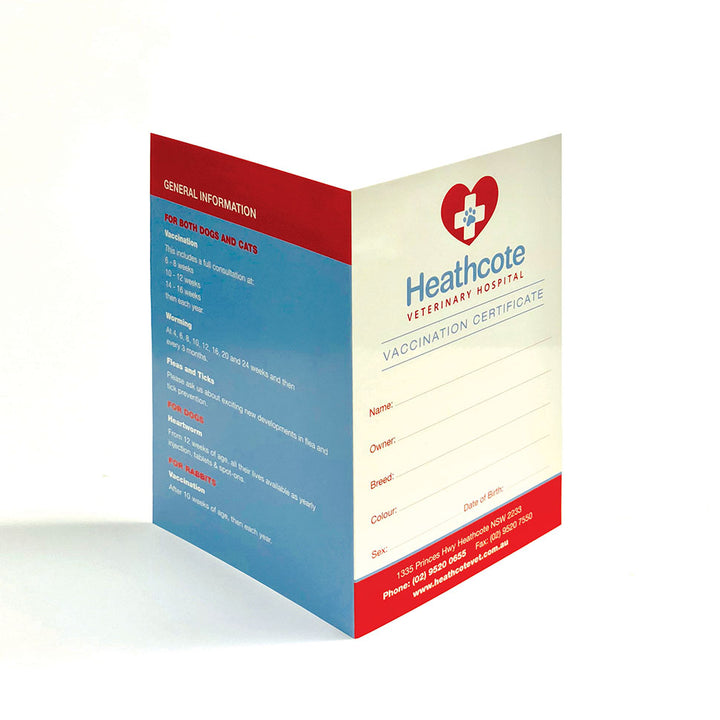Vaccination Certificates - A5