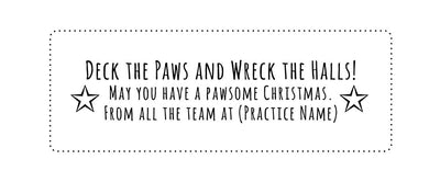Custom Printed Christmas Card Packs - Paws and Enjoy the Season