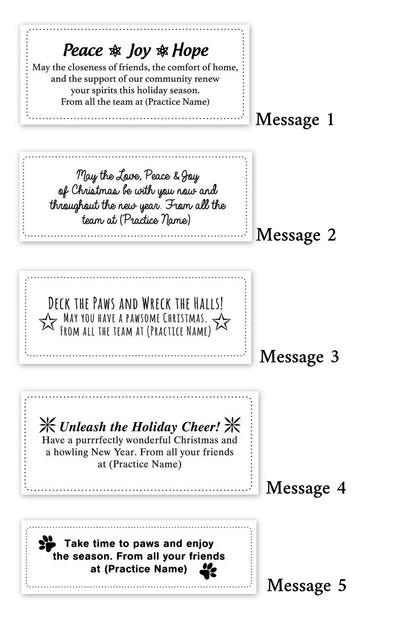 Custom Printed Christmas Card Packs- Joy