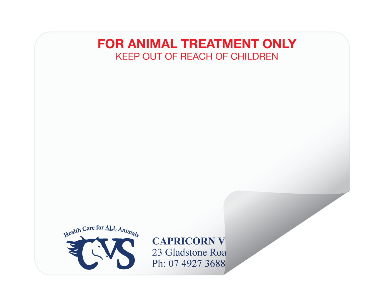 VETERINARY DYMO 400 / 450 DRUG LABELS - VSS06 – VetStationery