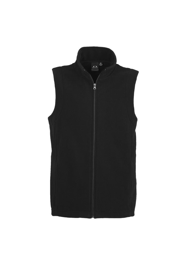 Biz Collection Plain Micro Fleece Vest - Mens
