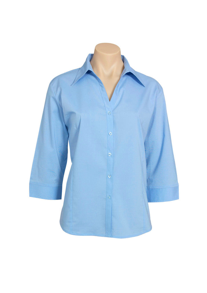 Biz Collection Metro Stretch Shirt 3/4 Sleeve - Womens
