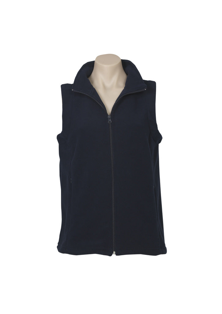 Biz Collection Plain Micro Fleece Vest - Womens