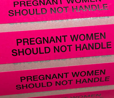 STOCK STICKERS - Pregnant Woman Should Not Handle