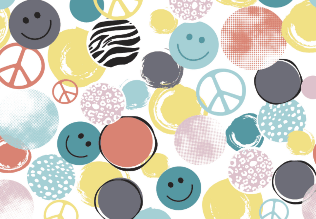 Zoe and Chloe Printed Scrub Hat - All Smiles