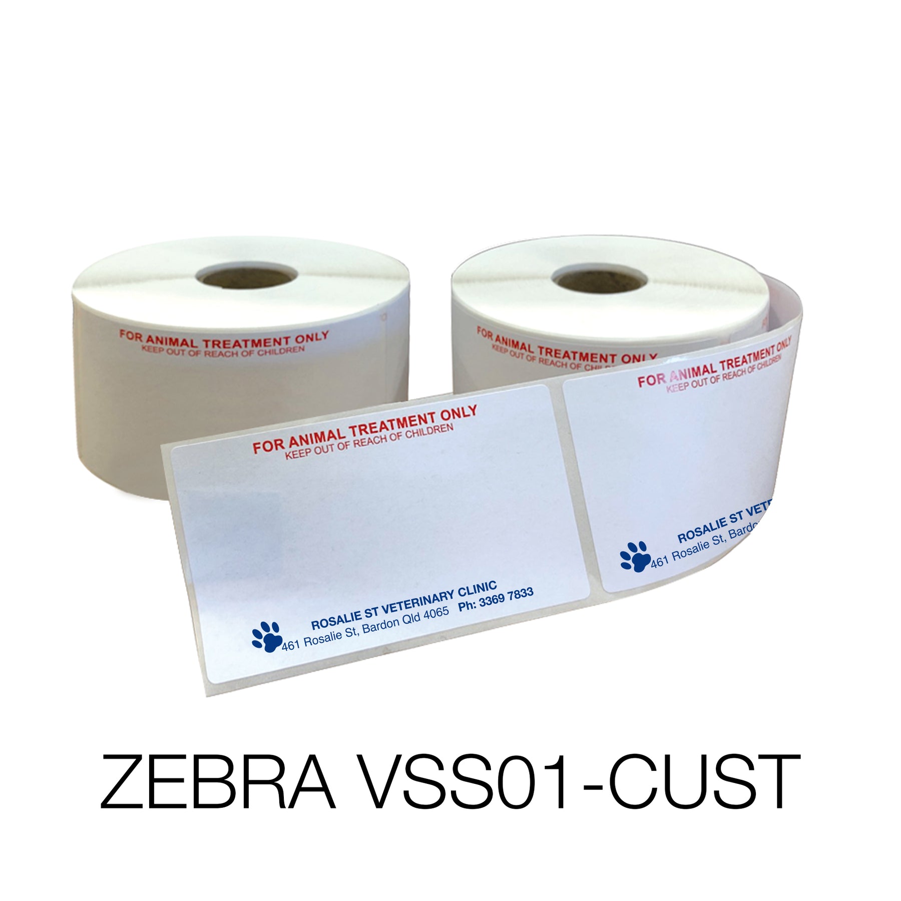 VETERINARY ZEBRA DRUG LABELS - VSS01 – VetStationery