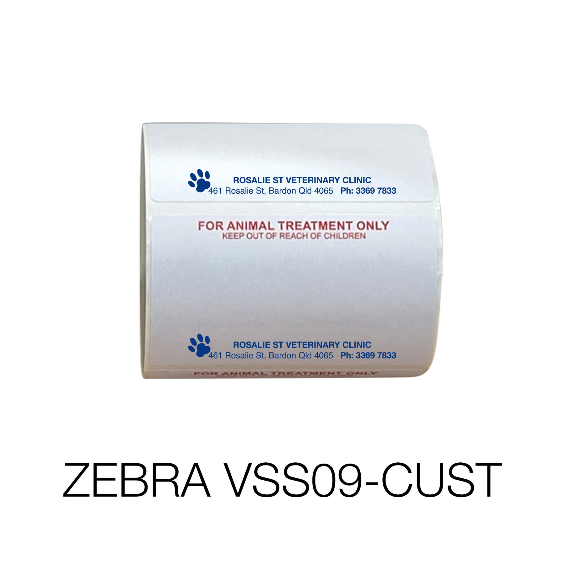 VETERINARY ZEBRA DRUG LABELS - VSS01 – VetStationery